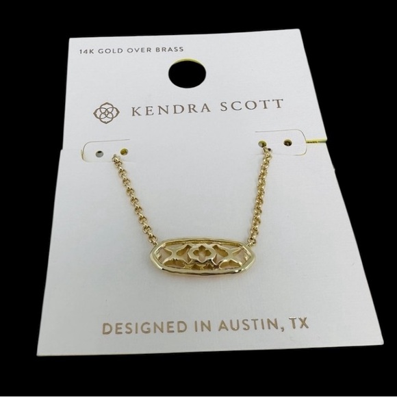 Kendra Scott Jewelry - KENDRA SCOTT 14k Gold Janie XOXO Love Pendant Feminine Delicate Necklace NEW NWT